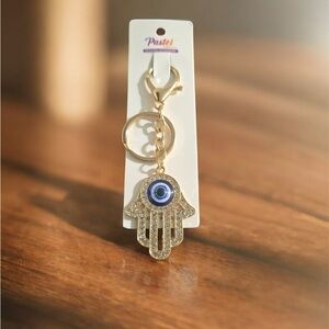 Evil Eye Cubic Zirconia Keychain / Bag Charm